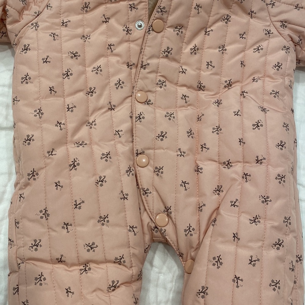 Zara Pink Baby Snowsuit - Picture 4 of 6